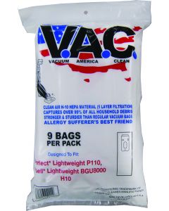 PERFECT VACUUM- Clean Air H-10 Hepa Bags (Fits P109)